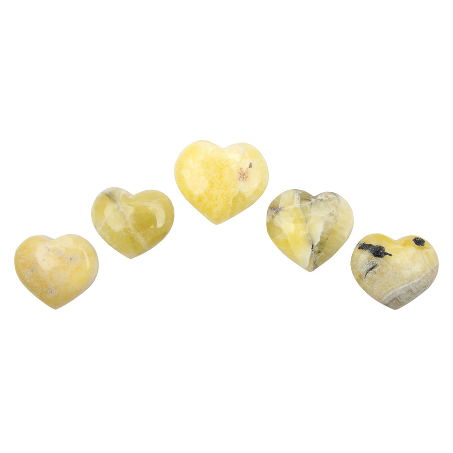 Aragonite - Lemon, Hearts, A-Grade