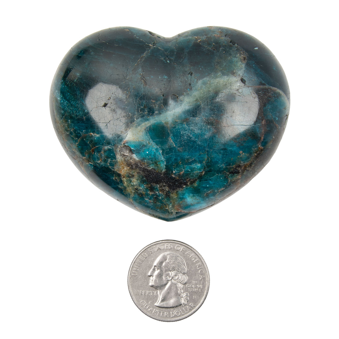 Blue Apatite - Heart