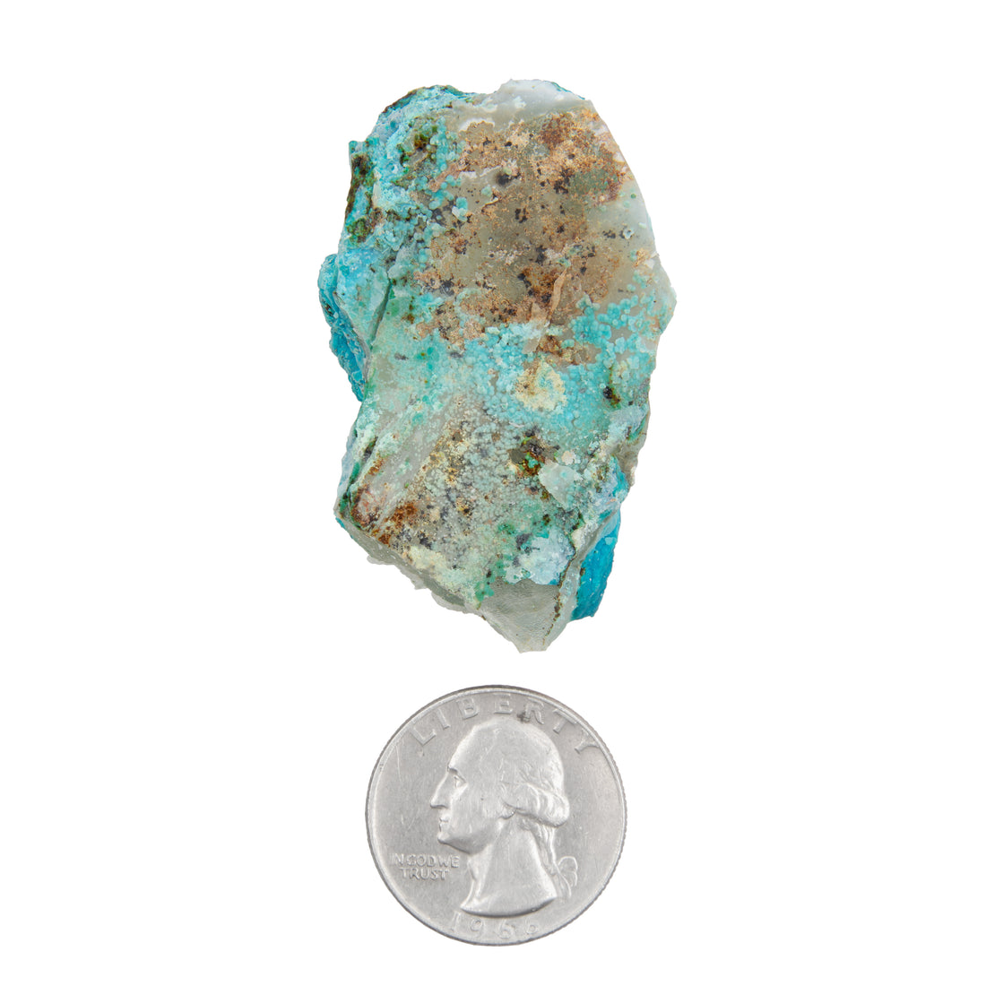 Chrysocolla w/ Quartz - Rough