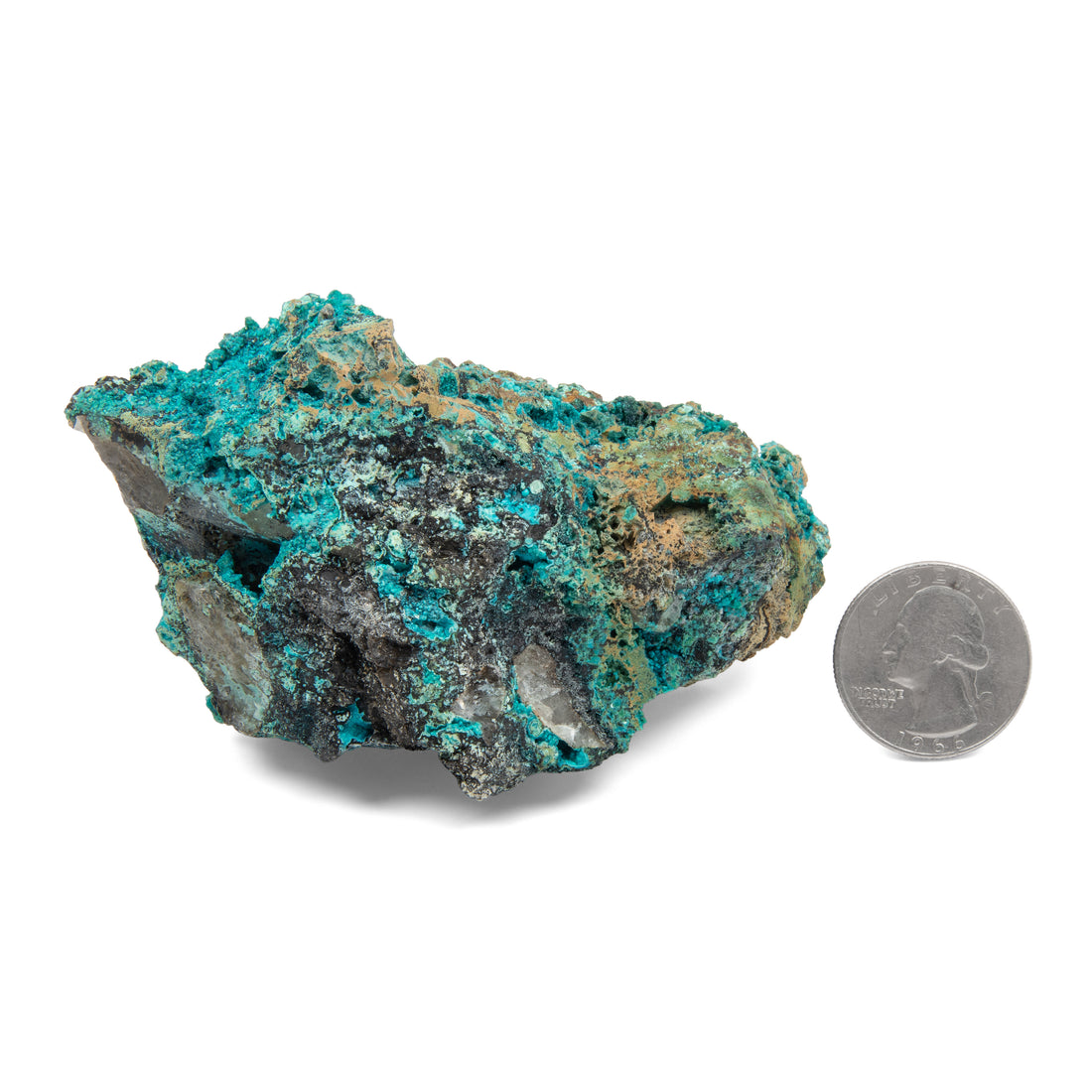 Chrysocolla w/ Quartz - Rough