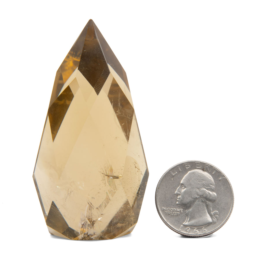 Citrine - Faceted Flame