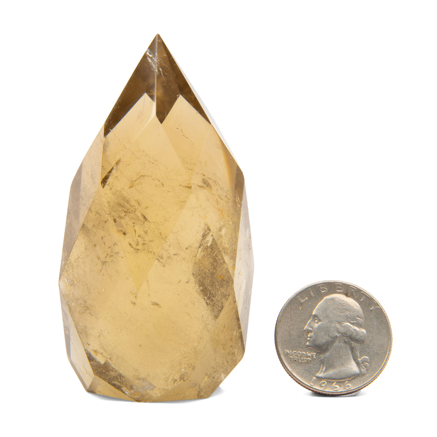 Citrine - Faceted Flame