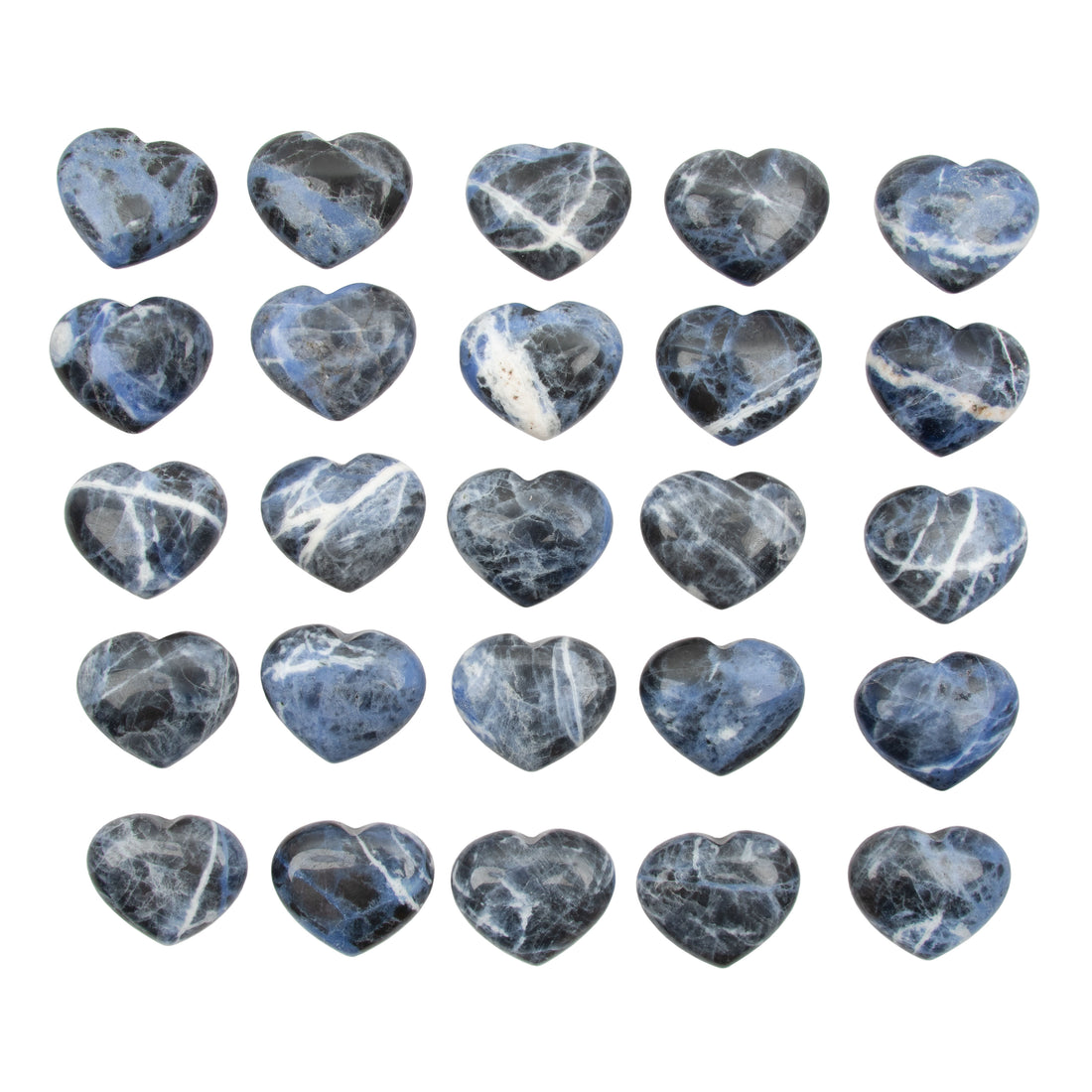 Sodalite - Hearts, B-Grade, Intuitive Picks