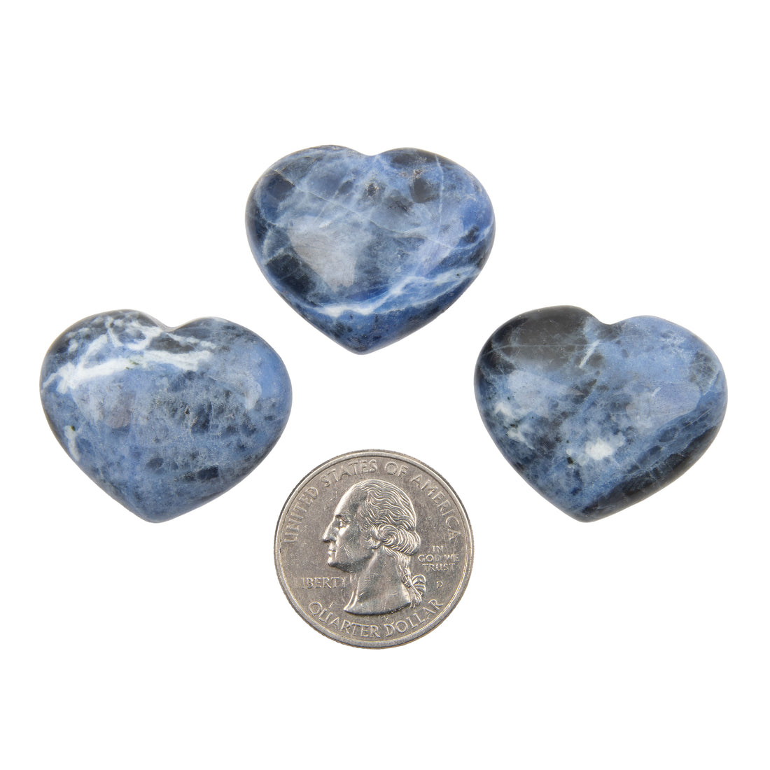 Sodalite - Hearts, B-Grade, Intuitive Picks