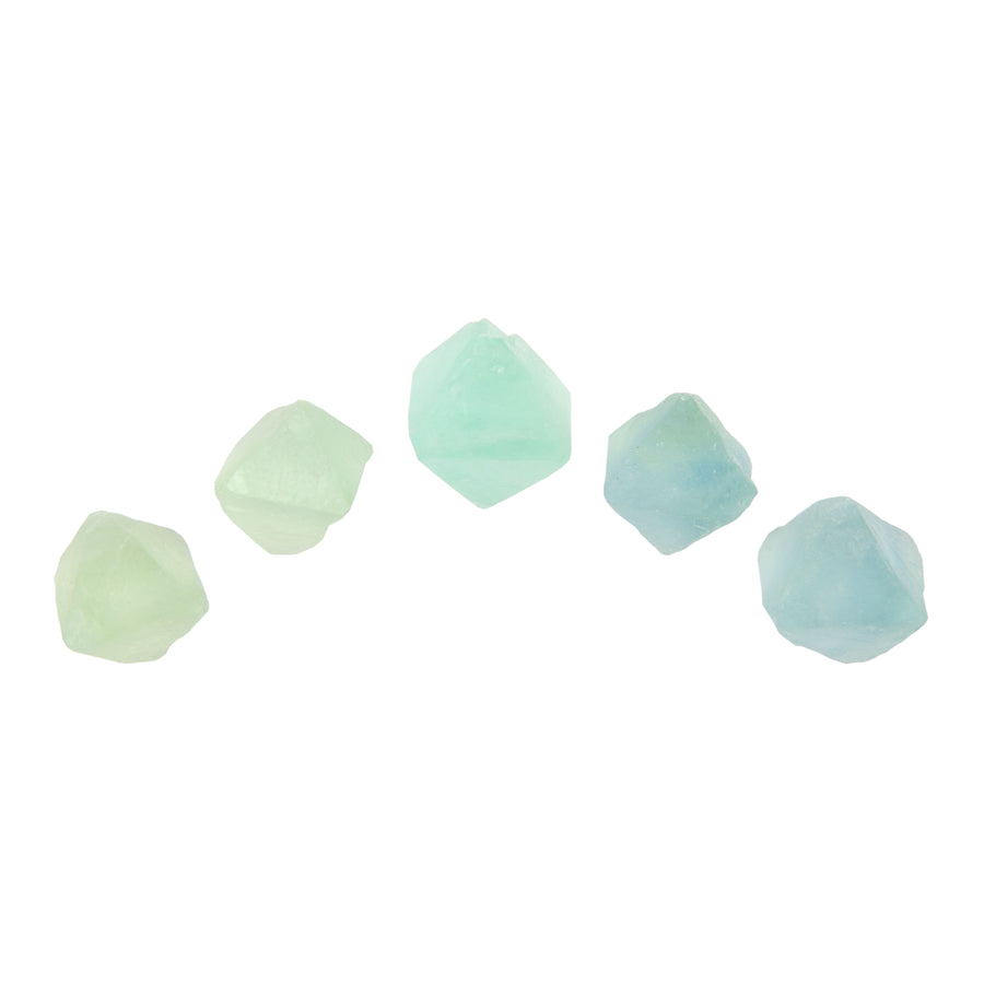 Fluorite, Octahedron - 10 Piece Bag