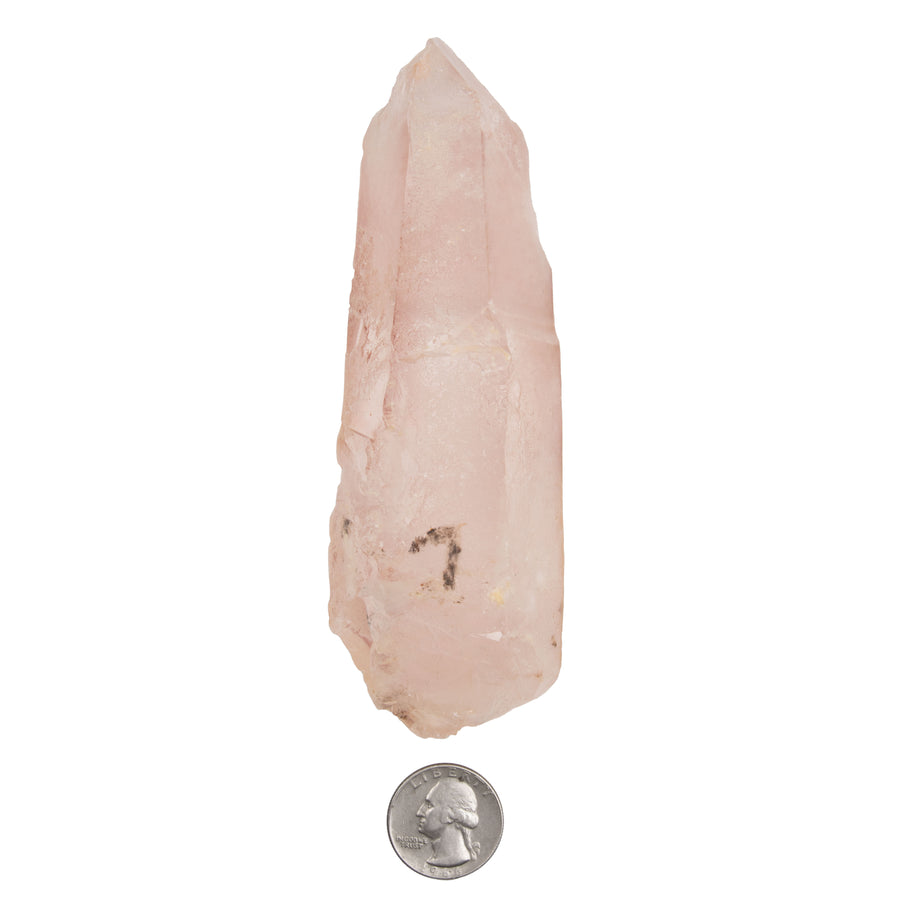 Pink Lemurian Quartz - Natural Point (Light Pink)