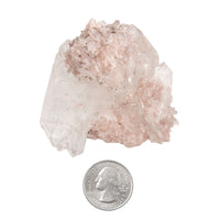 Pink Lemurian Quartz - Cluster with Fadens