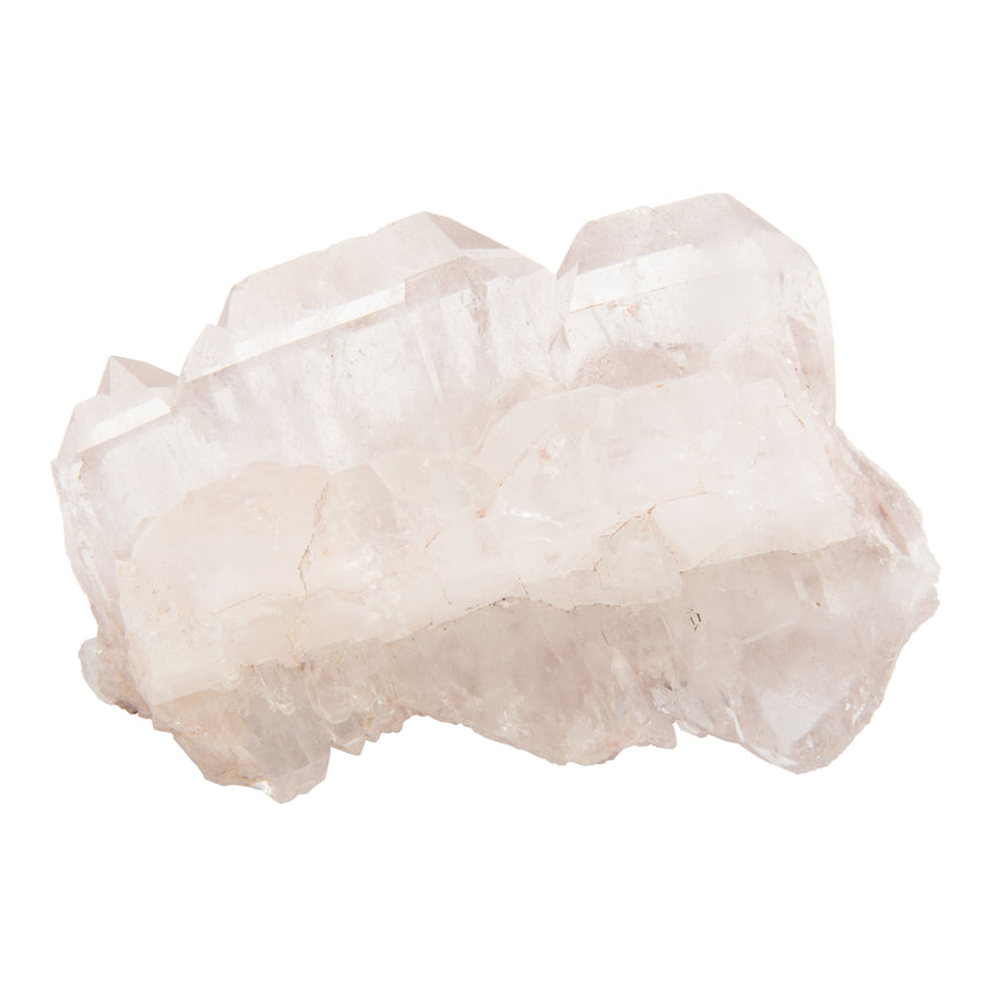 Pink Lemurian Quartz - Cluster with Fadens