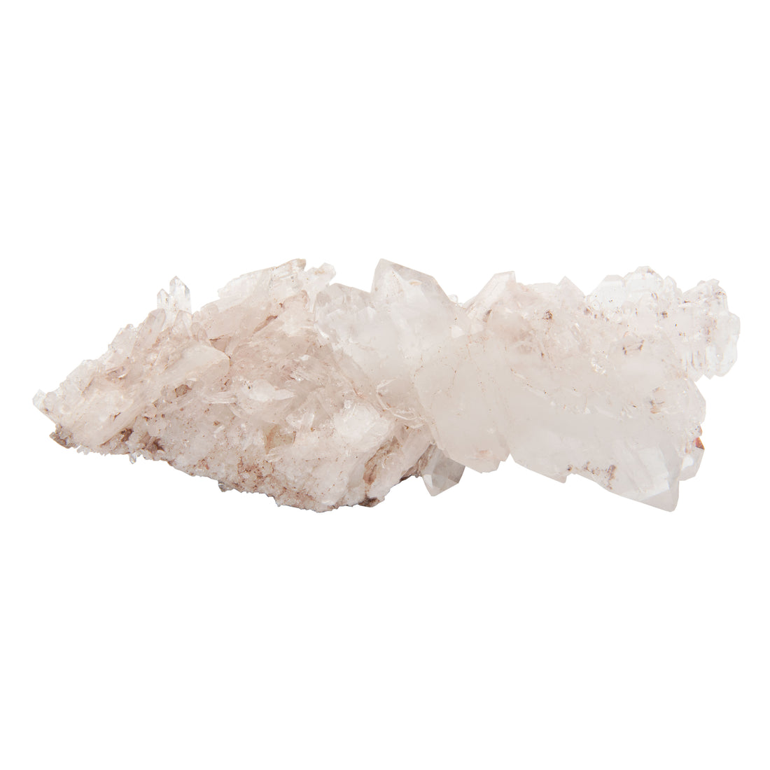 Pink Lemurian Quartz - Cluster with Fadens