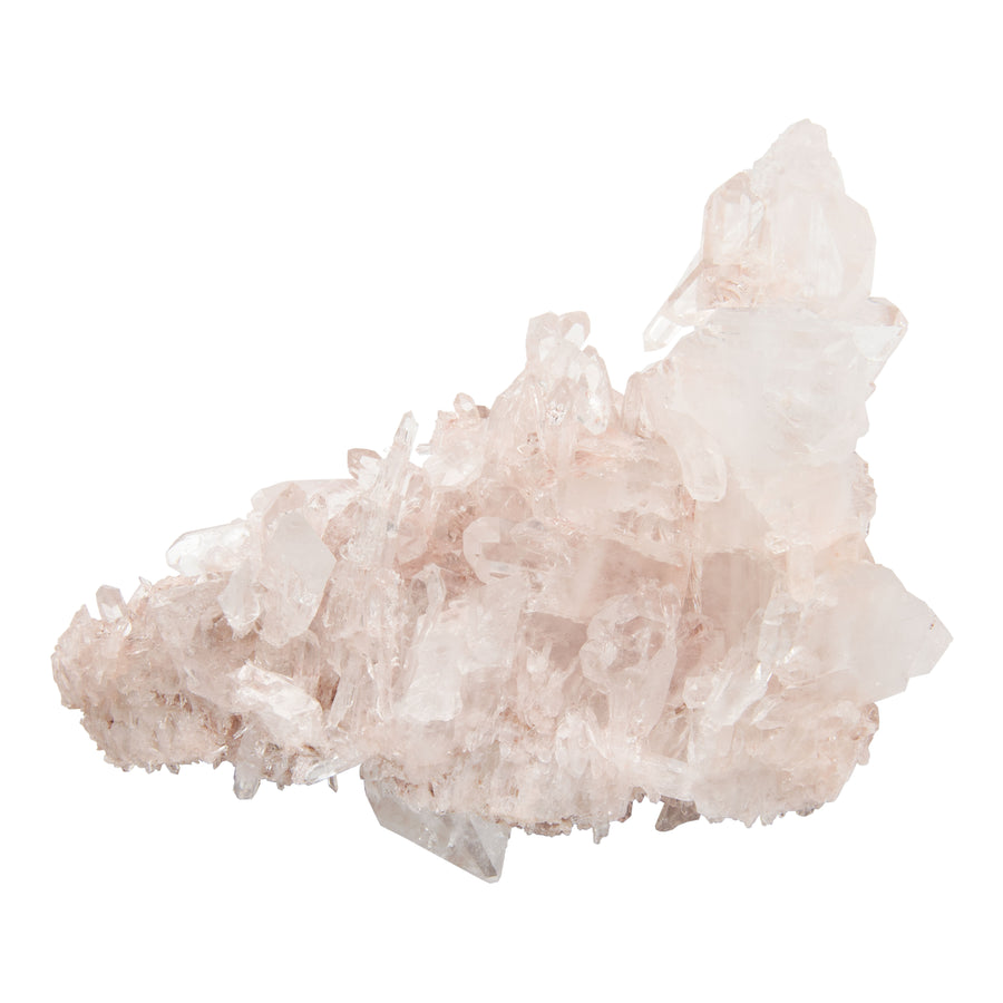 Pink Lemurian Quartz - Cluster with Fadens