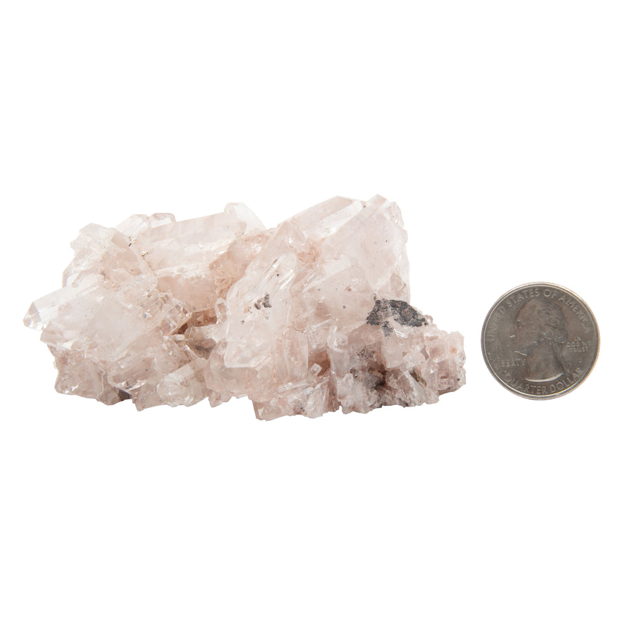 Pink Lemurian Quartz - Cluster with Fadens