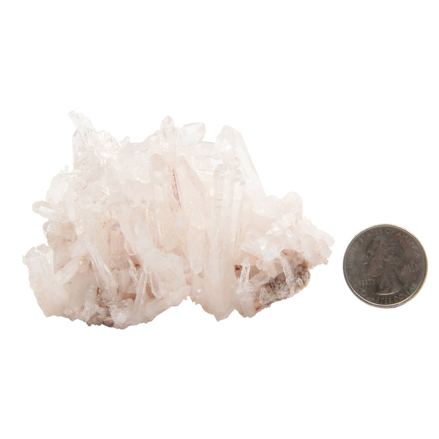 Pink Lemurian Quartz - Cluster with Fadens