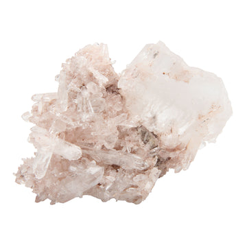 Pink Lemurian Quartz - Cluster with Fadens