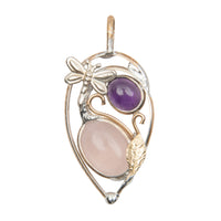 Amethyst & Rose Quartz - Pendant