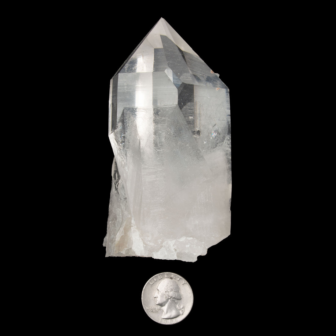 Clear Quartz - Point with small Twin