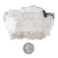 Selenite with Pyrite