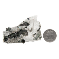 Selenite with Pyrite