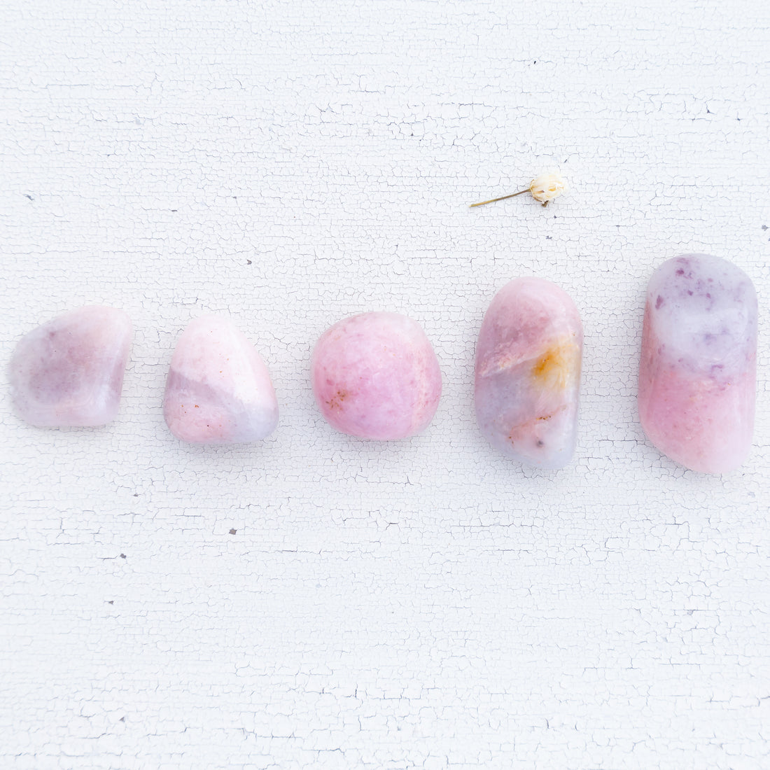 Petalite with Lepidolite - Pink, Polished, Tumbled